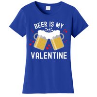 Beer Is My Valentine Beer Heart Valentine's Day Sarcastic Gift Women's T-Shirt