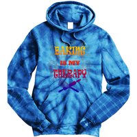 Baking Is My Therapy Ironic Pastry Hobby Chef Gift Tie Dye Hoodie