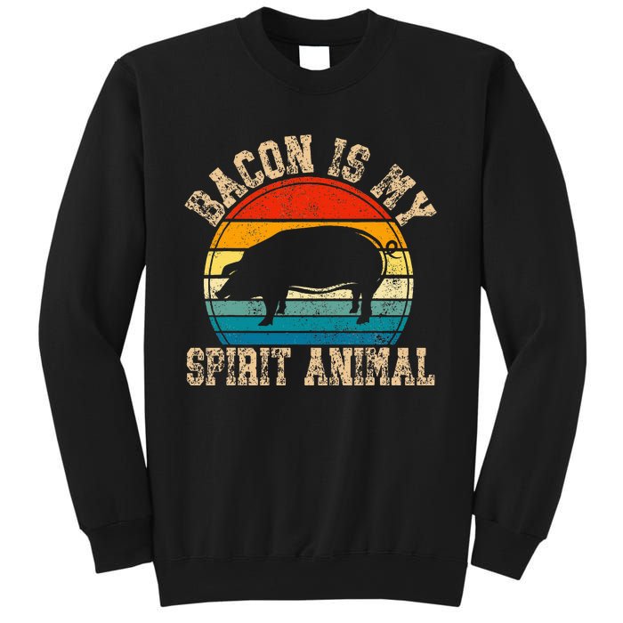 Bacon Is My Spirit Animal Retro BBQ Costume Pork Grill Sweatshirt