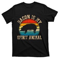 Bacon Is My Spirit Animal Retro BBQ Costume Pork Grill T-Shirt