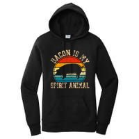 Bacon Is My Spirit Animal Retro BBQ Costume Pork Grill Women's Pullover Hoodie