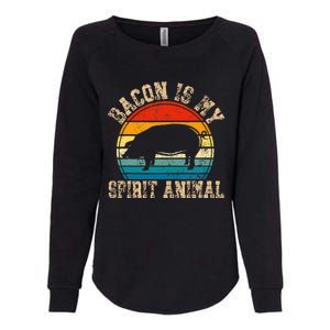 Bacon Is My Spirit Animal Retro BBQ Costume Pork Grill Womens California Wash Sweatshirt