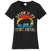 Bacon Is My Spirit Animal Retro BBQ Costume Pork Grill Women's T-Shirt