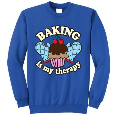 Baking Is My Therapy Muffin Cupcake Cake Confectioner Gift Sweatshirt