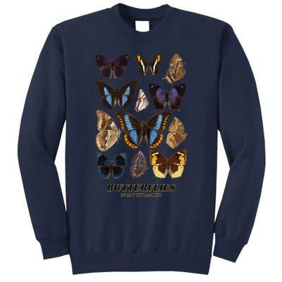 Butterflies In My Stomach Butterfly Retro Vintage Tall Sweatshirt