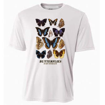 Butterflies In My Stomach Butterfly Retro Vintage Cooling Performance Crew T-Shirt