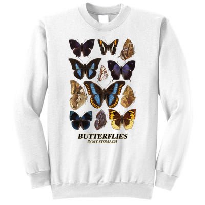 Butterflies In My Stomach Butterfly Retro Vintage Sweatshirt