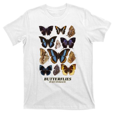 Butterflies In My Stomach Butterfly Retro Vintage T-Shirt