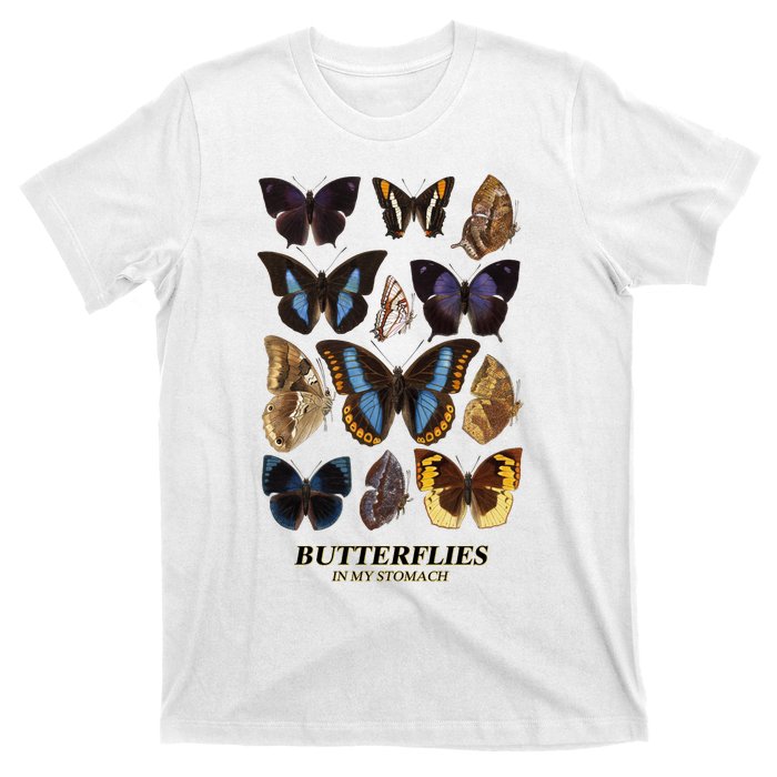 Butterflies In My Stomach Butterfly Retro Vintage T-Shirt