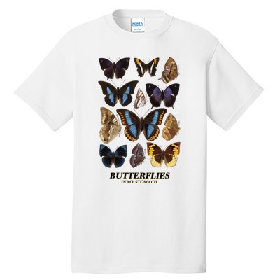 Butterflies In My Stomach Butterfly Retro Vintage Tall T-Shirt