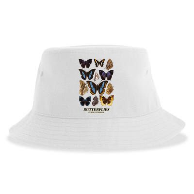 Butterflies In My Stomach Butterfly Retro Vintage Sustainable Bucket Hat