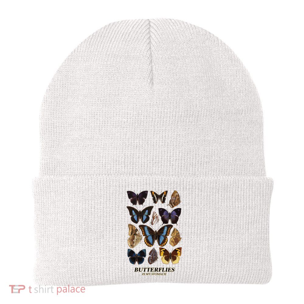 Butterflies In My Stomach Butterfly Retro Vintage Beanie