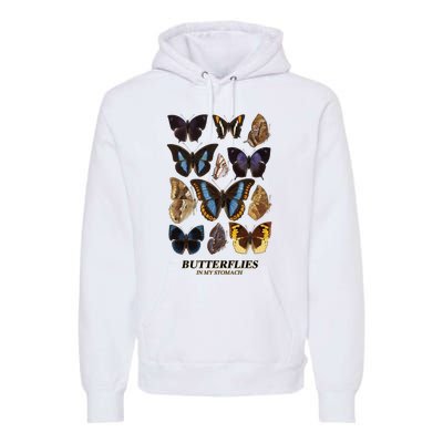 Butterflies In My Stomach Butterfly Retro Vintage Premium Hoodie