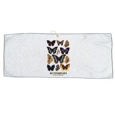 Butterflies In My Stomach Butterfly Retro Vintage Large Microfiber Waffle Golf Towel