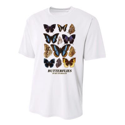 Butterflies In My Stomach Butterfly Retro Vintage Performance Sprint T-Shirt