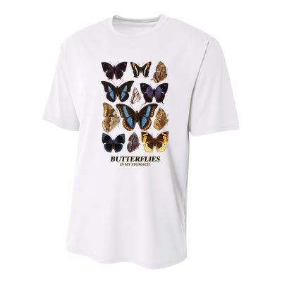 Butterflies In My Stomach Butterfly Retro Vintage Youth Performance Sprint T-Shirt