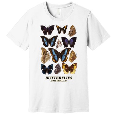 Butterflies In My Stomach Butterfly Retro Vintage Premium T-Shirt