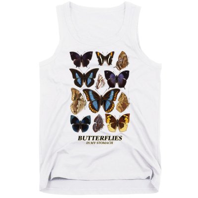 Butterflies In My Stomach Butterfly Retro Vintage Tank Top