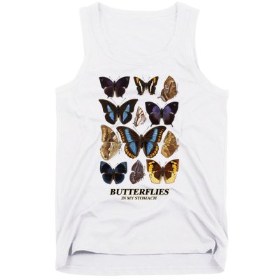 Butterflies In My Stomach Butterfly Retro Vintage Tank Top