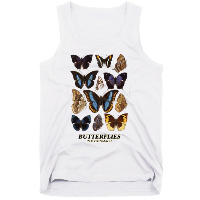 Butterflies In My Stomach Butterfly Retro Vintage Tank Top