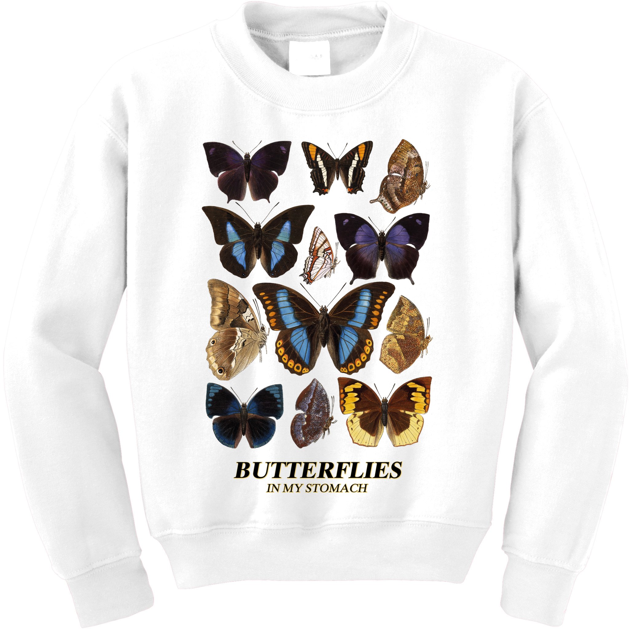 Butterflies In My Stomach Butterfly Retro Vintage Kids Sweatshirt