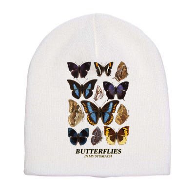 Butterflies In My Stomach Butterfly Retro Vintage Short Acrylic Beanie