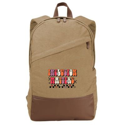 Boho Inclusion Matters Special Education Sped Teacher Cotton Canvas Backpack