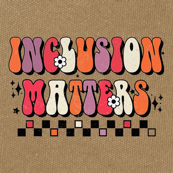 Boho Inclusion Matters Special Education Sped Teacher Cotton Canvas Backpack