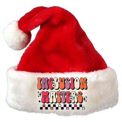 Boho Inclusion Matters Special Education Sped Teacher Premium Christmas Santa Hat