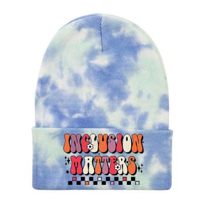 Boho Inclusion Matters Special Education Sped Teacher Tie Dye 12in Knit Beanie