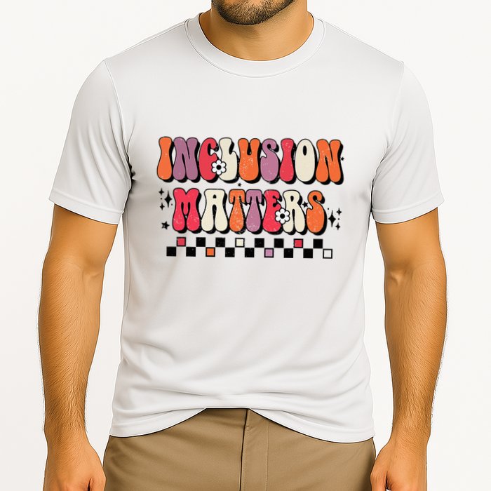 Boho Inclusion Matters Special Education Sped Teacher Cooling Performance Crew T-Shirt