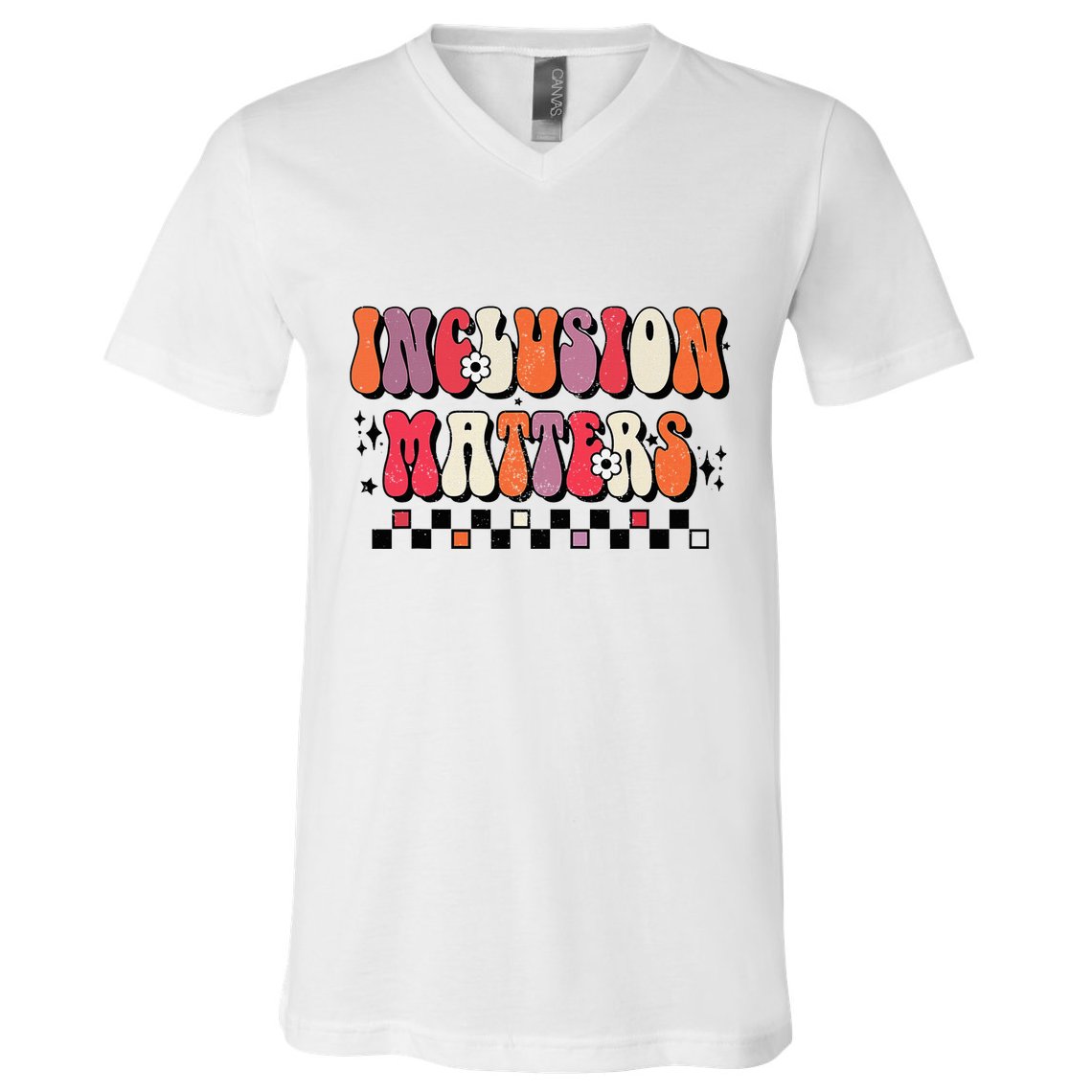 Boho Inclusion Matters Special Education Sped Teacher V-Neck T-Shirt