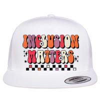 Boho Inclusion Matters Special Education Sped Teacher Flat Bill Trucker Hat