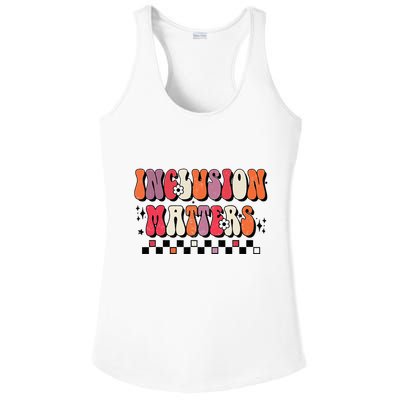 Boho Inclusion Matters Special Education Sped Teacher Ladies PosiCharge Competitor Racerback Tank