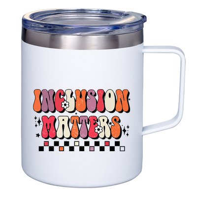 Boho Inclusion Matters Special Education Sped Teacher 12oz Stainless Steel Coffee Mug