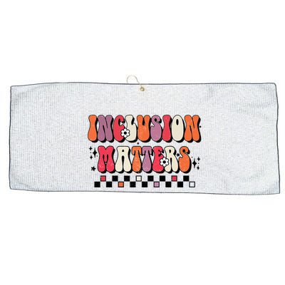 Boho Inclusion Matters Special Education Sped Teacher Large Microfiber Waffle Golf Towel