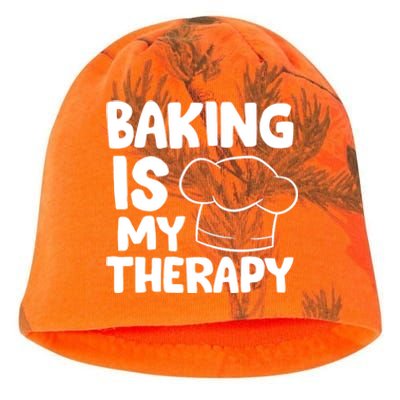 Baking Is My Therapy Cook Hat Funny Bakers Gift Kati - Camo Knit Beanie