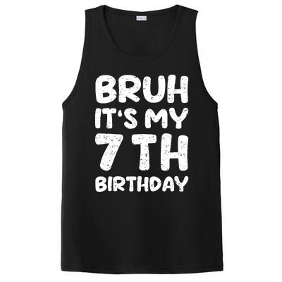 Bruh ItS My 7th Birthday 7 Year Old Birthday PosiCharge Competitor Tank