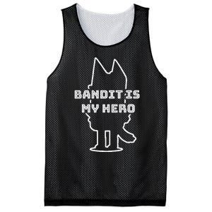 Bandit Is My Hero Funny Show Dad Dog Mesh Reversible Basketball Jersey Tank