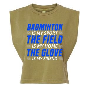 Badmintion Is My Sport Garment-Dyed Women's Muscle Tee