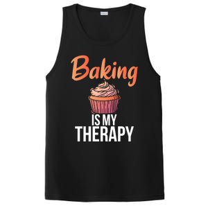 Baking Is My Therapy Cooking Baking Baker Gift PosiCharge Competitor Tank