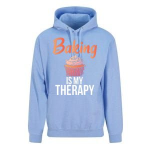 Baking Is My Therapy Cooking Baking Baker Gift Unisex Surf Hoodie