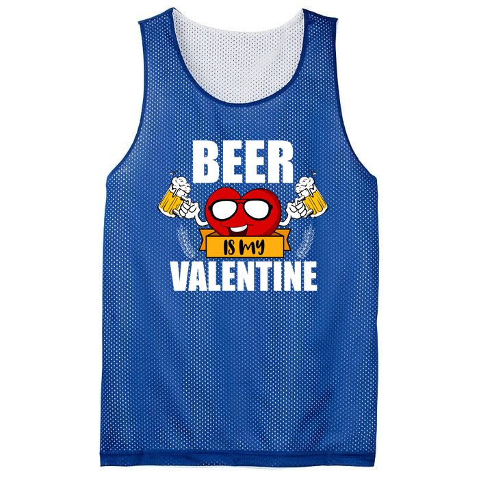 Beer Is My Valentine Beer Lovers Valentines Day Cool Gift Mesh Reversible Basketball Jersey Tank