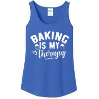 Baking Is My Therapy Pastry Cook Funny Baker Gift Ladies Essential Tank