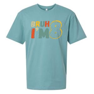 Bruh ItS My 8th Birthday IM 8 Year Old Birthday Gift Sueded Cloud Jersey T-Shirt