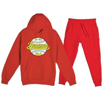 Bananas In My Banana Era Premium Hooded Sweatsuit Set