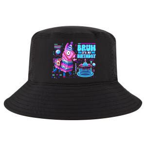 Bruh Its My Birthday Llama Boy Girl Family Party Bday Cool Comfort Performance Bucket Hat