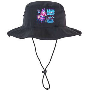 Bruh Its My Birthday Llama Boy Girl Family Party Bday Legacy Cool Fit Booney Bucket Hat