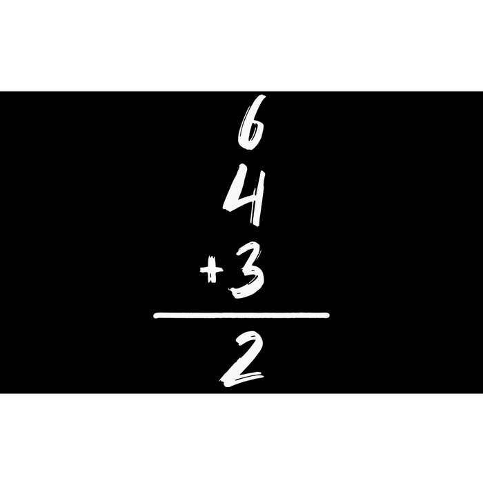 Baseball Inspired Math 6 4 3 2 Double Play Softball Game Bumper Sticker