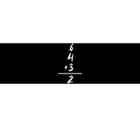 Baseball Inspired Math 6 4 3 2 Double Play Softball Game Bumper Sticker